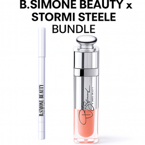 
                  
                    Load image into Gallery viewer, B.Simone Beauty x Stormi Steele Bundle – D-Tox Lip Gloss + Time Will Tell Lip Liner
                  
                